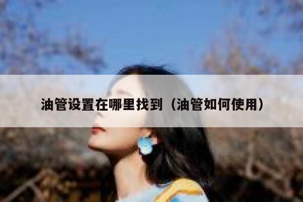 油管设置在哪里找到（油管如何使用） 第1张