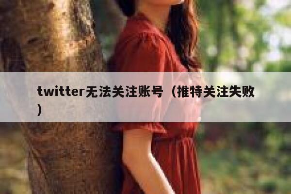 twitter无法关注账号(推特关注失败) 第1张 twitter无法关注账号(推特关注失败) 第1张
