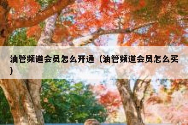 油管频道会员怎么开通（油管频道会员怎么买） 第1张