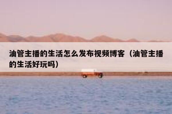 油管主播的生活怎么发布视频博客（油管主播的生活好玩吗） 第1张