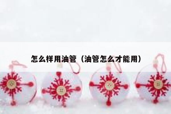 怎么样用油管(油管怎么才能用) 第1张 怎么样用油管(油管怎么才能用) 第1张