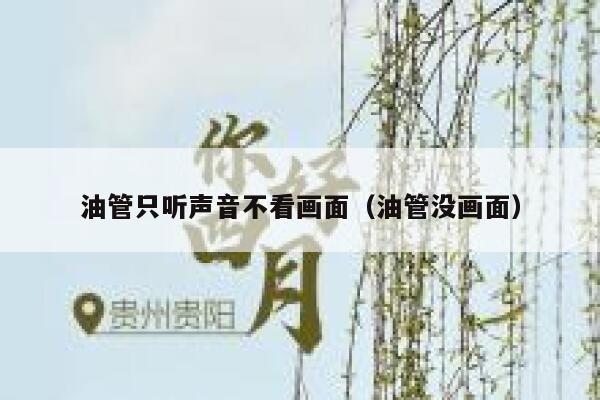 油管只听声音不看画面（油管没画面） 第1张