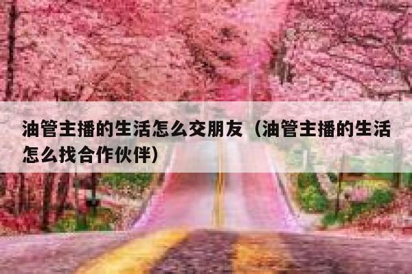 油管主播的生活怎么交朋友（油管主播的生活怎么找合作伙伴） 第1张