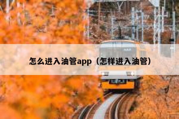 怎么进入油管app（怎样进入油管） 第1张