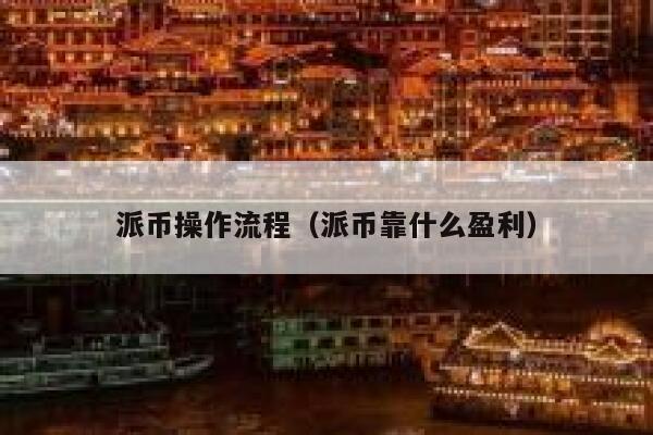 派币操作流程（派币靠什么盈利） 第1张