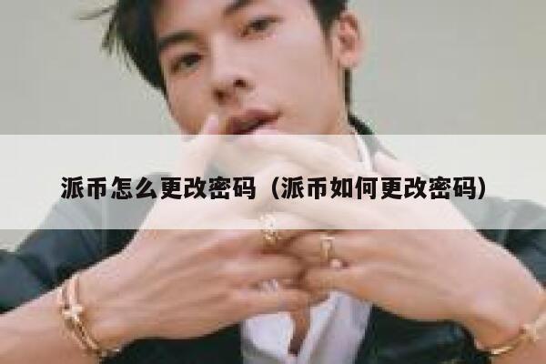 派币怎么更改密码（派币如何更改密码） 第1张