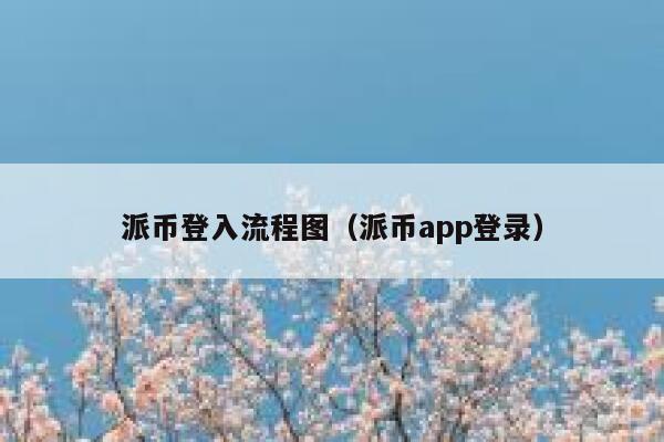 派币登入流程图(派币app登录) 第1张 派币登入流程图(派币app登录) 第1张