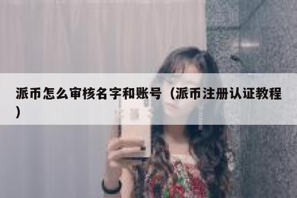 派币怎么审核名字和账号（派币注册认证教程） 第1张