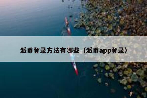 派币登录方法有哪些(派币app登录) 第1张 派币登录方法有哪些(派币app登录) 第1张