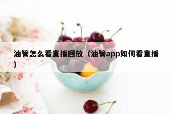 油管怎么看直播回放（油管app如何看直播） 第1张