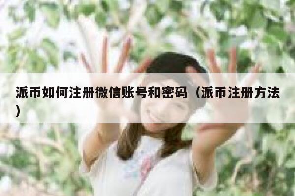 派币如何注册微信账号和密码(派币注册方法) 第1张 派币如何注册微信账号和密码(派币注册方法) 第1张