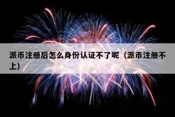 派币注册后怎么身份认证不了呢（派币注册不上） 第1张