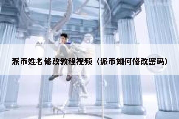 派币姓名修改教程视频（派币如何修改密码） 第1张