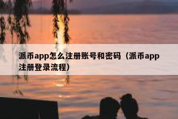 派币app怎么注册账号和密码（派币app注册登录流程） 第1张