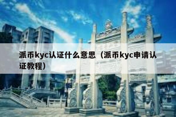 派币kyc认证什么意思（派币kyc申请认证教程） 第1张