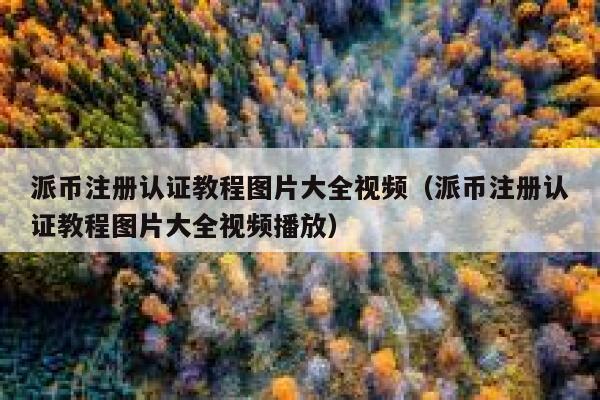 派币注册认证教程图片大全视频（派币注册认证教程图片大全视频播放） 第1张