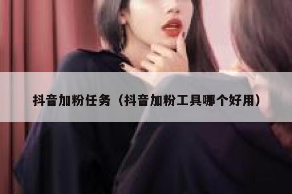 抖音加粉任务（抖音加粉工具哪个好用） 第1张