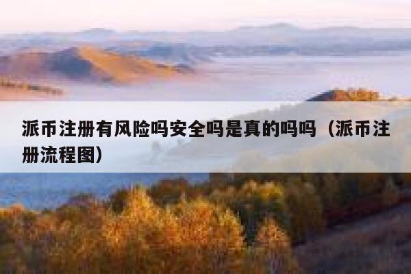 派币注册有风险吗安全吗是真的吗吗（派币注册流程图） 第1张