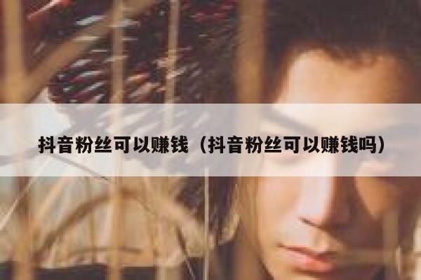 抖音粉丝可以赚钱（抖音粉丝可以赚钱吗） 第1张