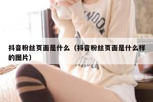 抖音粉丝页面是什么（抖音粉丝页面是什么样的图片） 第1张