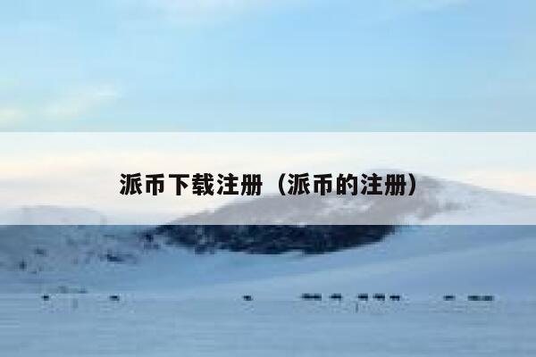 派币下载注册（派币的注册） 第1张