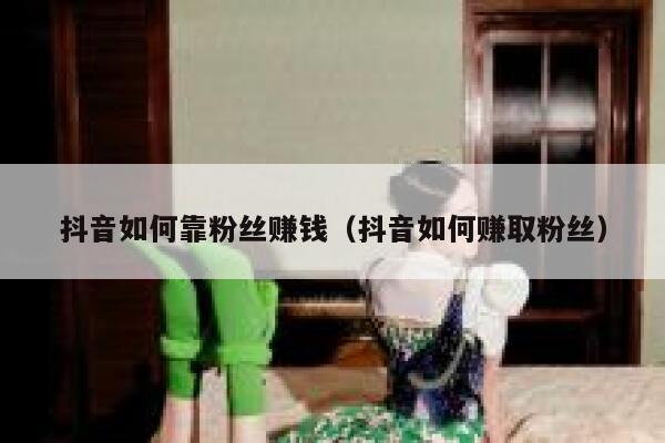 抖音如何靠粉丝赚钱（抖音如何赚取粉丝） 第1张