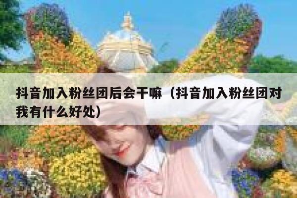 抖音加入粉丝团后会干嘛（抖音加入粉丝团对我有什么好处） 第1张
