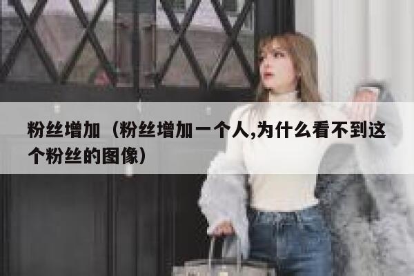 粉丝增加（粉丝增加一个人,为什么看不到这个粉丝的图像） 第1张