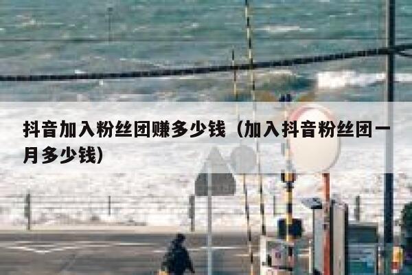 抖音加入粉丝团赚多少钱（加入抖音粉丝团一月多少钱） 第1张