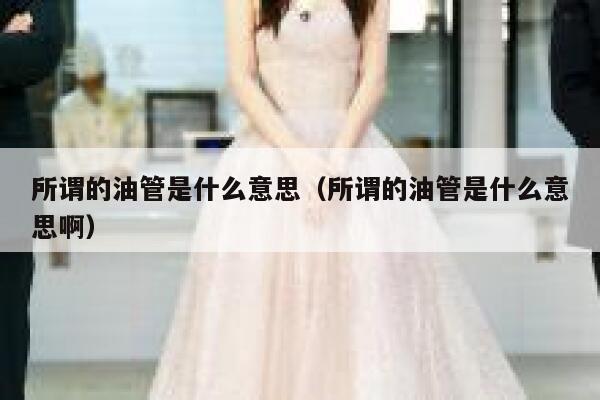 所谓的油管是什么意思（所谓的油管是什么意思啊） 第1张
