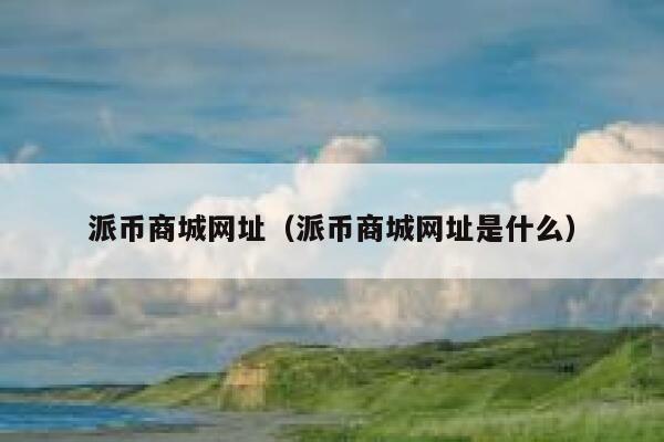 派币商城网址（派币商城网址是什么） 第1张