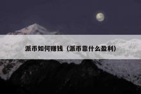 派币如何赚钱(派币靠什么盈利) 第1张 派币如何赚钱(派币靠什么盈利) 第1张