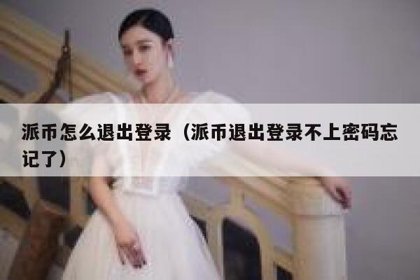 派币怎么退出登录（派币退出登录不上密码忘记了） 第1张