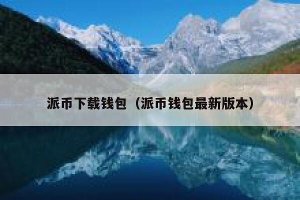 派币下载钱包(派币钱包最新版本) 第1张 派币下载钱包(派币钱包最新版本) 第1张