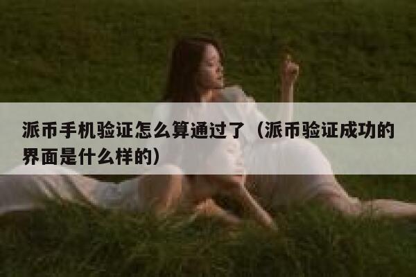 派币手机验证怎么算通过了（派币验证成功的界面是什么样的） 第1张