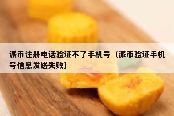 派币注册电话验证不了手机号（派币验证手机号信息发送失败） 第1张