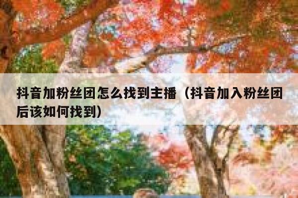 抖音加粉丝团怎么找到主播（抖音加入粉丝团后该如何找到） 第1张