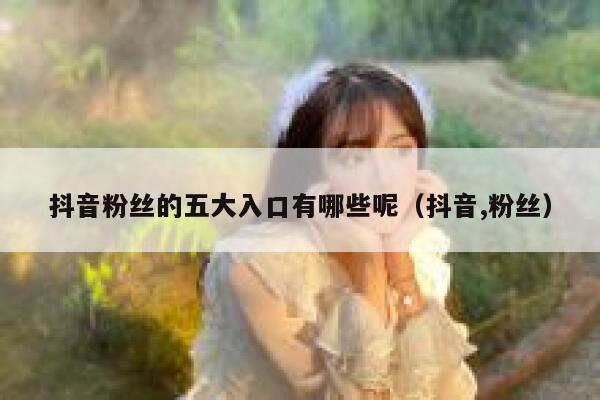 抖音粉丝的五大入口有哪些呢（抖音,粉丝） 第1张