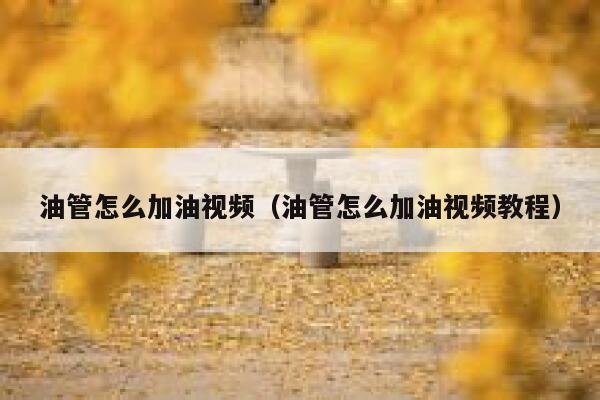 油管怎么加油视频(油管怎么加油视频教程) 第1张 油管怎么加油视频(油管怎么加油视频教程) 第1张