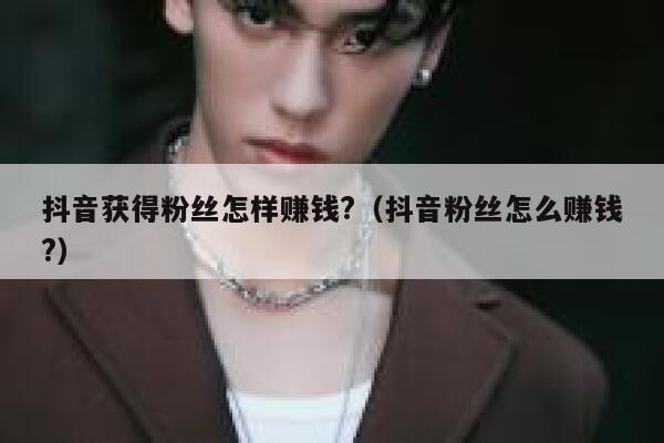 抖音获得粉丝怎样赚钱?（抖音粉丝怎么赚钱?） 第1张