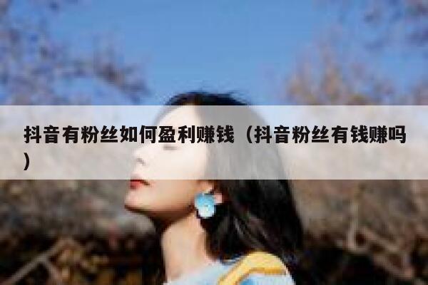 抖音有粉丝如何盈利赚钱(抖音粉丝有钱赚吗) 第1张 抖音有粉丝如何盈利赚钱(抖音粉丝有钱赚吗) 第1张