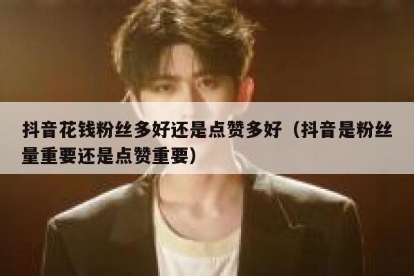 抖音花钱粉丝多好还是点赞多好(抖音是粉丝量重要还是点赞重要) 第1张 抖音花钱粉丝多好还是点赞多好(抖音是粉丝量重要还是点赞重要) 第1张
