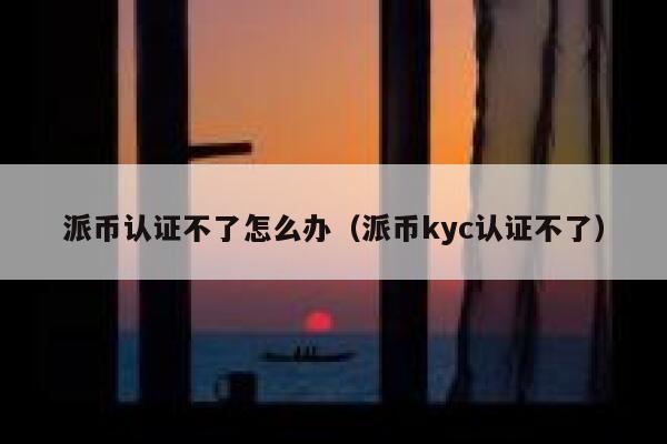 派币认证不了怎么办（派币kyc认证不了） 第1张