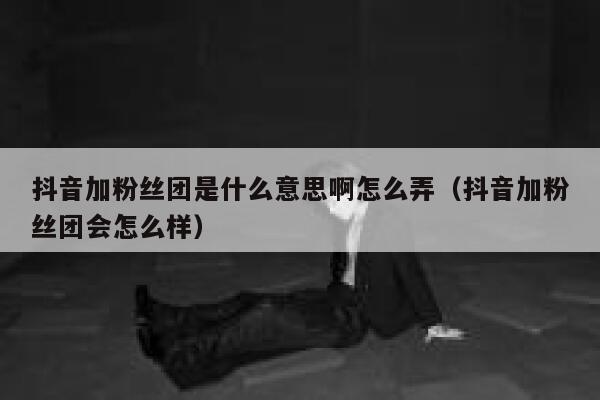 抖音加粉丝团是什么意思啊怎么弄（抖音加粉丝团会怎么样） 第1张