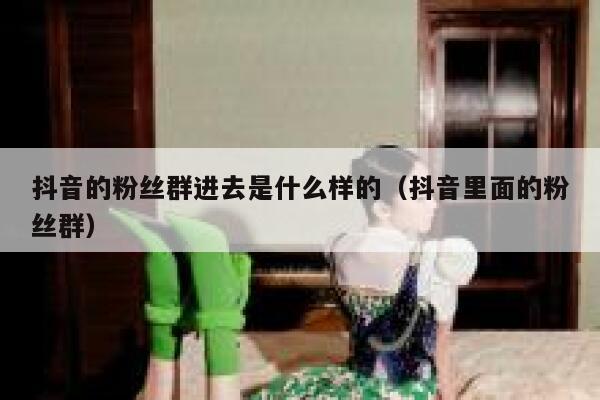 抖音的粉丝群进去是什么样的(抖音里面的粉丝群) 第1张 抖音的粉丝群进去是什么样的(抖音里面的粉丝群) 第1张