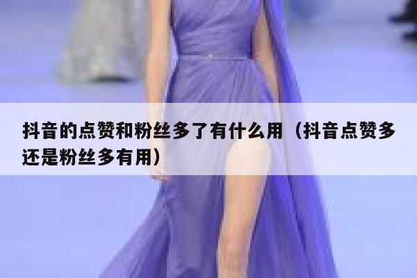 抖音的点赞和粉丝多了有什么用（抖音点赞多还是粉丝多有用） 第1张
