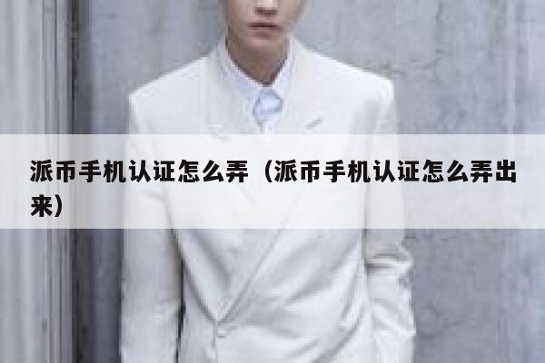 派币手机认证怎么弄(派币手机认证怎么弄出来) 第1张 派币手机认证怎么弄(派币手机认证怎么弄出来) 第1张