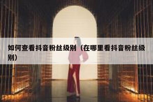 如何查看抖音粉丝级别(在哪里看抖音粉丝级别) 第1张 如何查看抖音粉丝级别(在哪里看抖音粉丝级别) 第1张