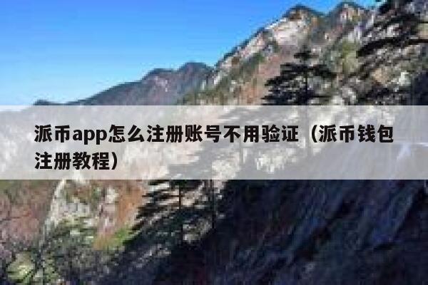 派币app怎么注册账号不用验证（派币钱包注册教程） 第1张