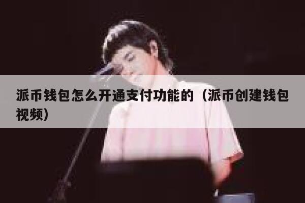 派币钱包怎么开通支付功能的(派币创建钱包视频) 第1张 派币钱包怎么开通支付功能的(派币创建钱包视频) 第1张